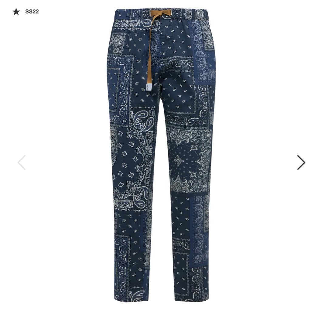 Cotton Bandana Paisley Pants